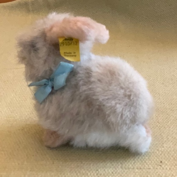 Steiff Vintage Germany Mini- Rabbit with Tag- 5”- Mohair - Picture 1 of 8